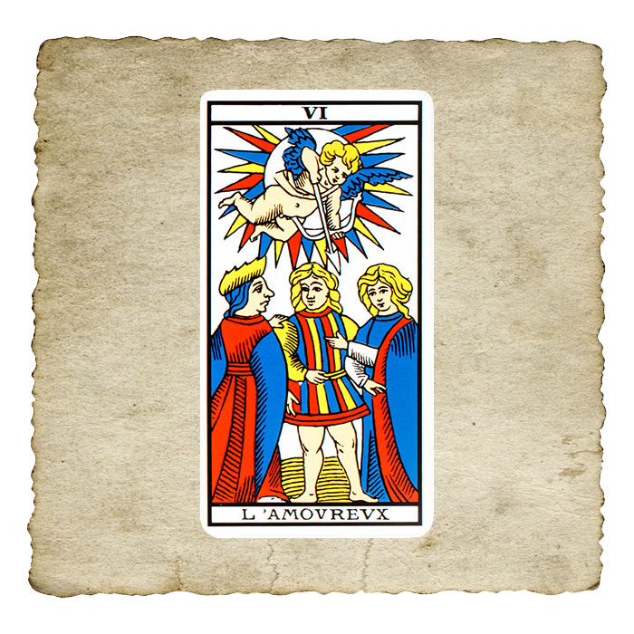 L'Amoureux, arcane VI du Tarot de Marseille