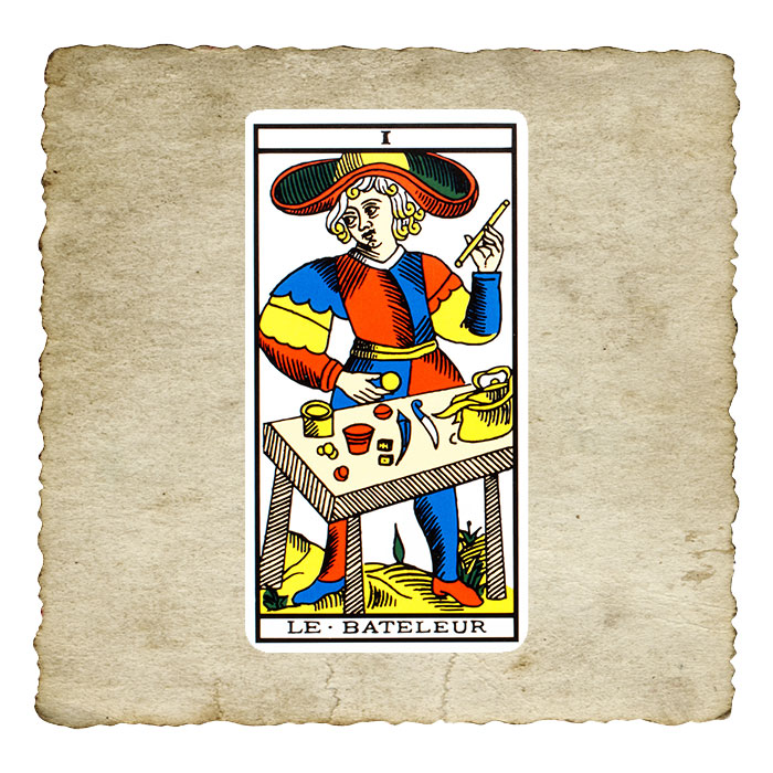 Le Bateleur, arcane I du Tarot de Marseille