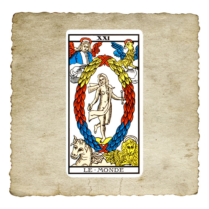 Le Monde, arcane XXI du Tarot de Marseille