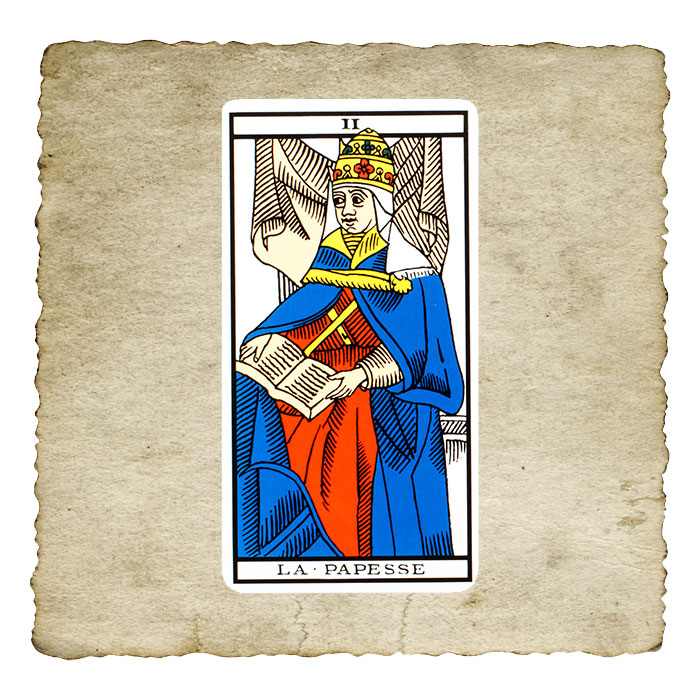 La Papesse, arcane II du Tarot de Marseille