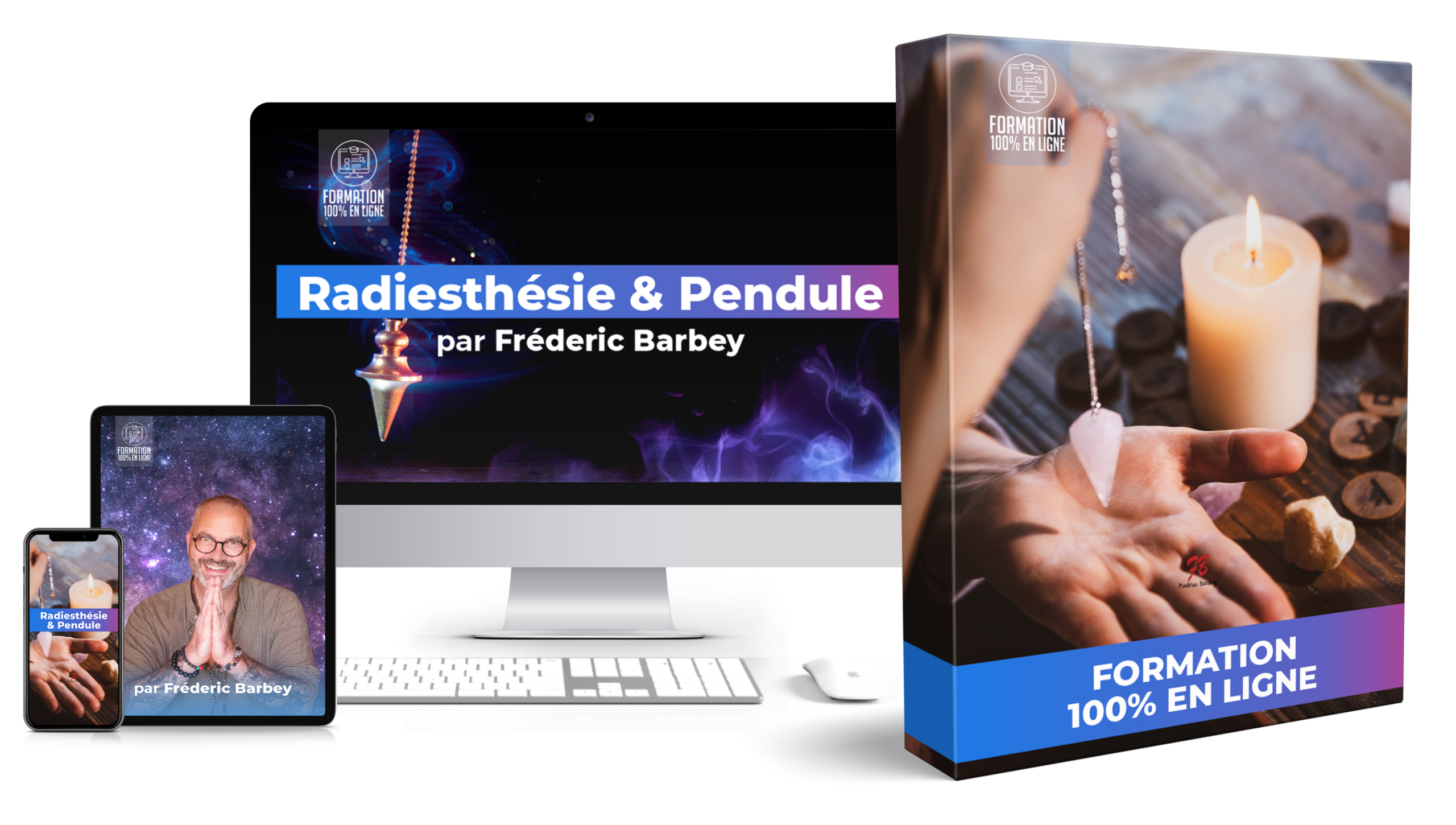 Pendule de radiesthésie tenu au-dessus d'une planche de réponses